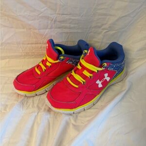 Under Armour Kids' Bright pink and Blue Sneakers